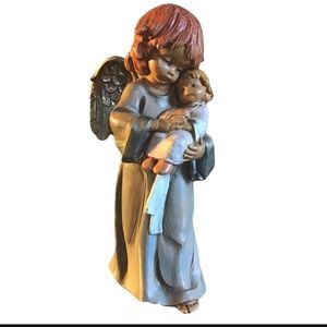 Vintage Fontanini Depose Angel Holding Baby, Italy